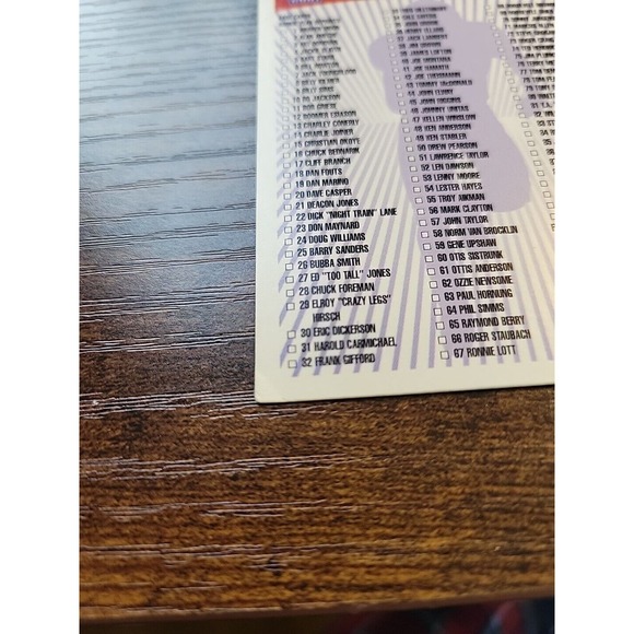 Checklist 2001 Topps Archives Football - NFL - Picture 3 of 4